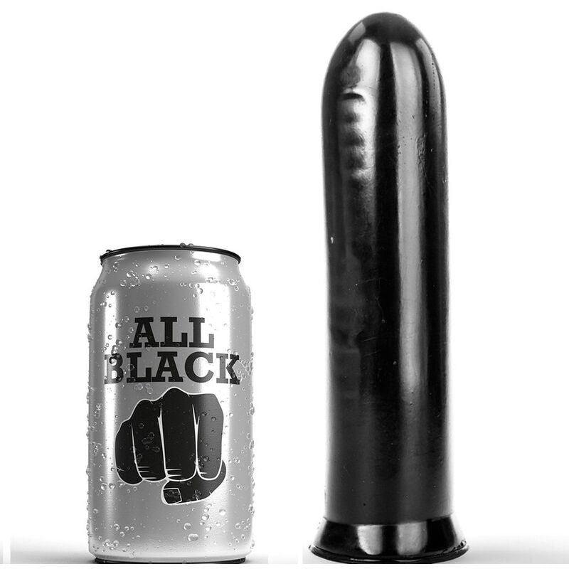 ALL BLACK - DILDO PRETO 19 CM - Sex Shop Sexy