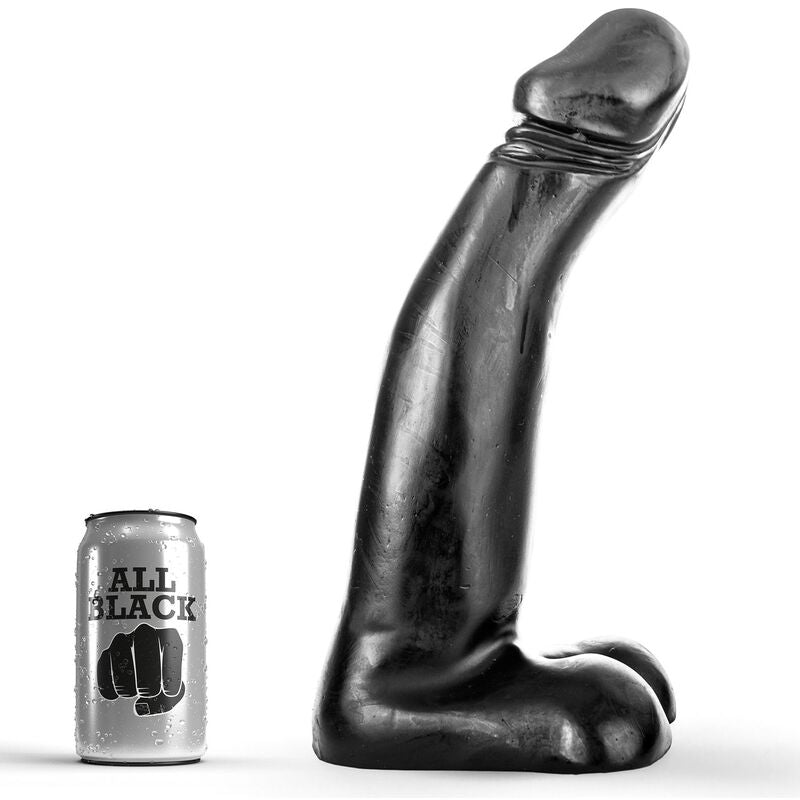 ALL BLACK - DILDO REALISTA NEGRO FISTING 29 CM - Sex Shop Sexy
