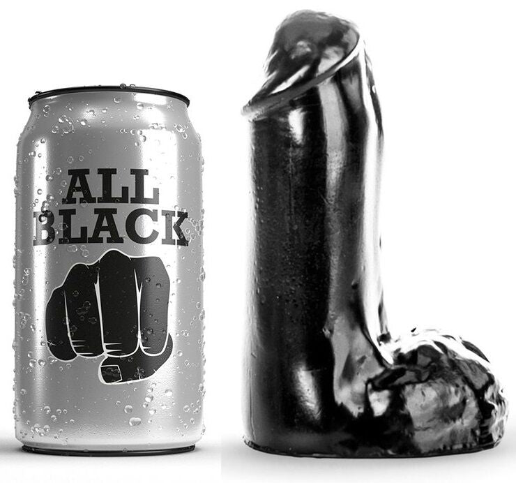 ALL BLACK - DILDO REALISTA 13 CM - Sex Shop Sexy