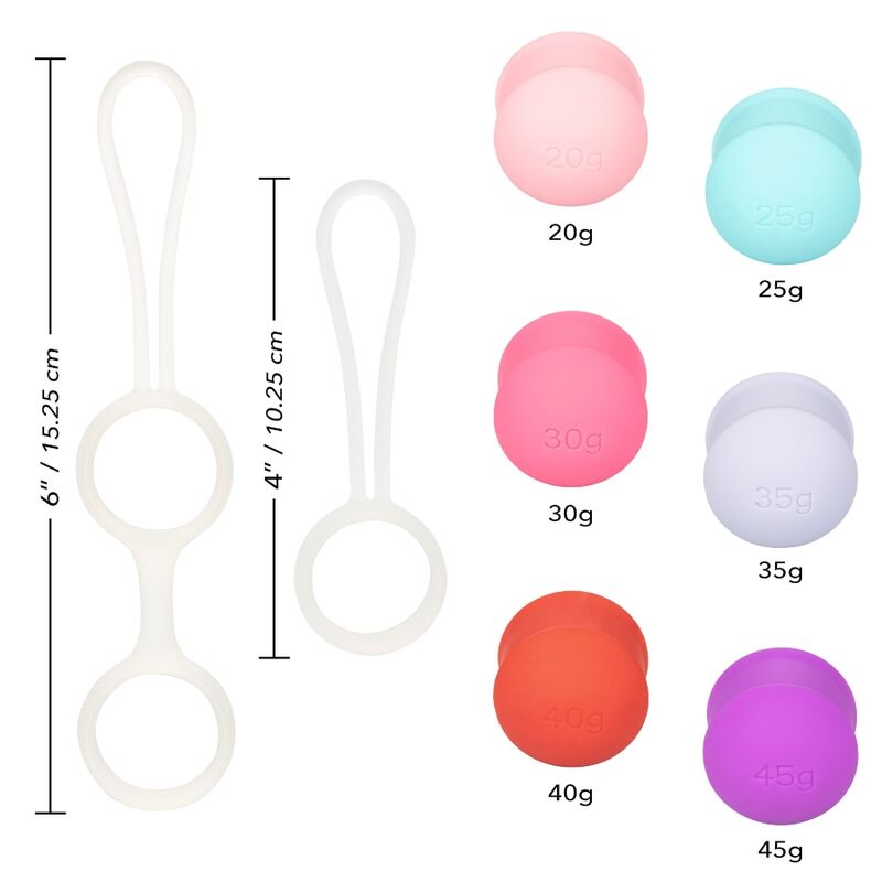 CALEXÓTICA - SHE-OLOGY CONJUNTO BOLAS KEGEL INTERCAMBIVEIS