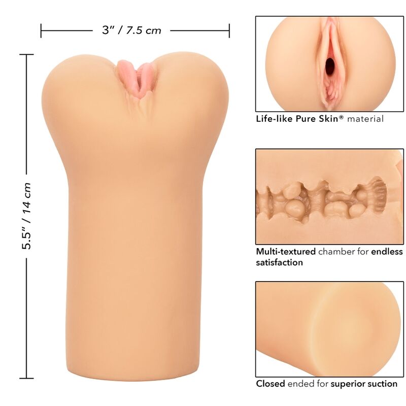 CALEXOTICS - ACARICIADOR DE VULVA SIN LÍMITES PELE CLARA