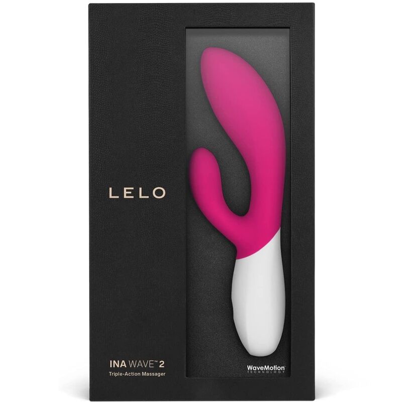 LELO - INA WAVE 2 VIBRADOR DE LUXO MOVIMENTO ESPECIAL FUCSIA