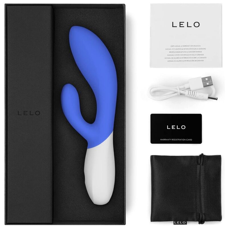 LELO - INA WAVE 2 VIBRADOR DE LUXO COM MOVIMENTO ESPECIAL AZUL