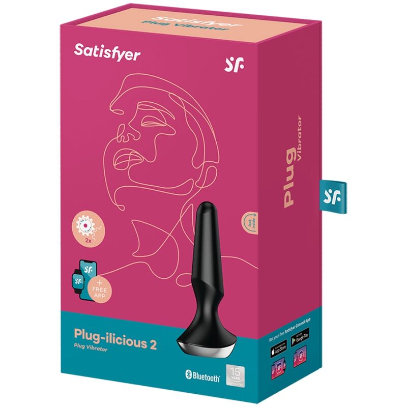 SATISFYER - VIBRADOR PLUG ILICIOUS 2 PLUG NEGRO