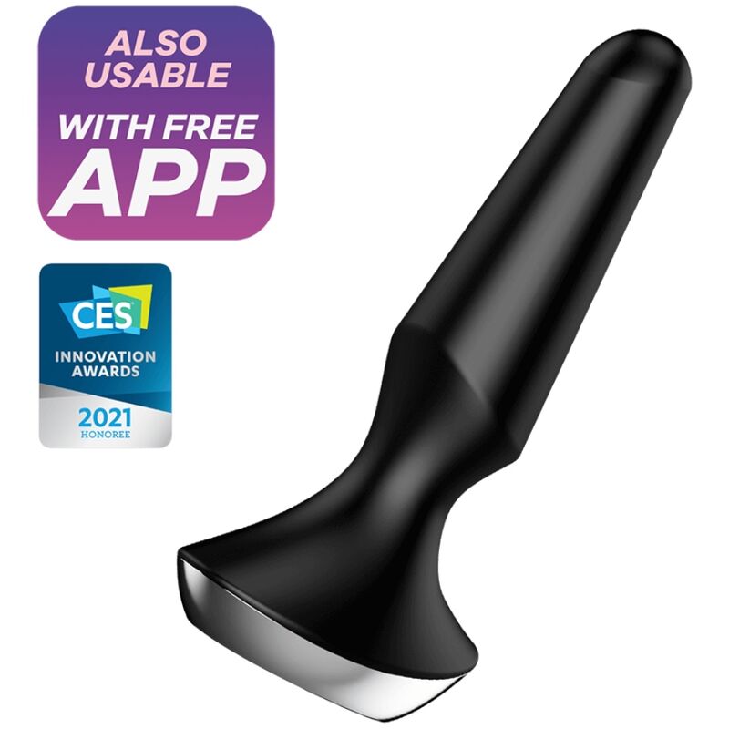 SATISFYER - VIBRADOR PLUG ILICIOUS 2 PLUG NEGRO
