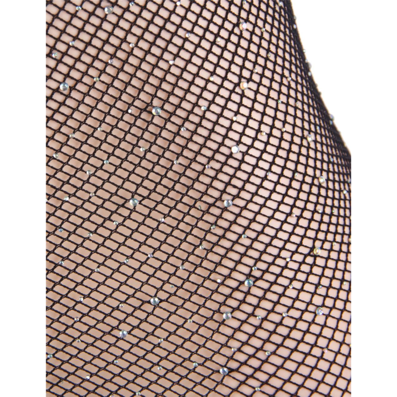 LENCERÍA QUEEN - VESTIDO CORPO REDE COM DIAMANTES S/L