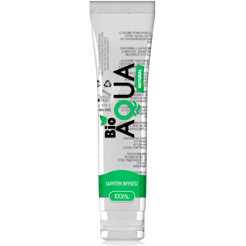 BIOAQUA - LUBRICANTE INGREDIENTES NATURALES A BASE DE AGUA 100 ML