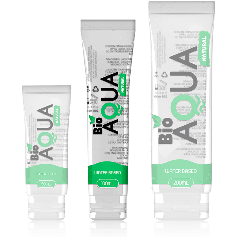 BIOAQUA - LUBRICANTE INGREDIENTES NATURALES A BASE DE AGUA 100 ML
