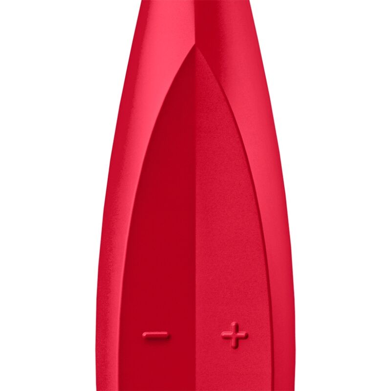 SATISFYER - VIBRADOR TWIRLING FUN TIP ROJO