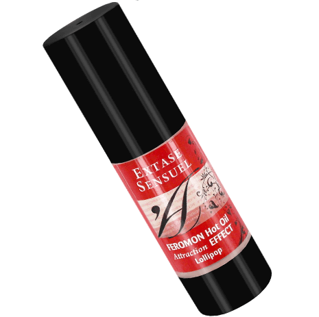 EXTASE SENSUAL - ÓLEO DE MASSAGEM EFEITO CALOR COM FEROMONAS PIRULITO 30 ML - Sex Shop Sexy