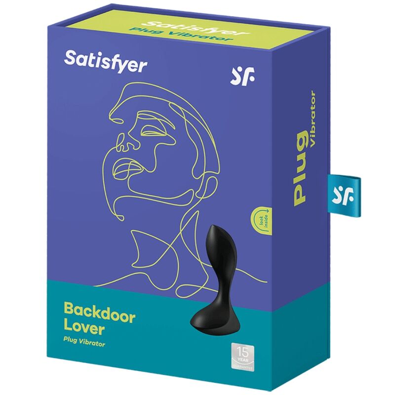 SATISFYER - PLUG VIBRATORIO BACKDOOR LOVER NEGRO
