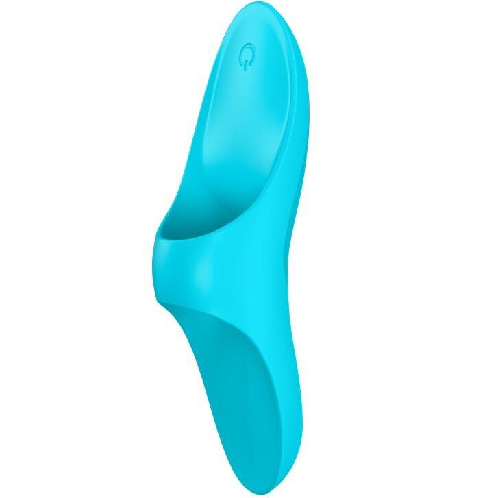 SATISFYER - VIBRADOR DEDO TEASER LUZ AZUL