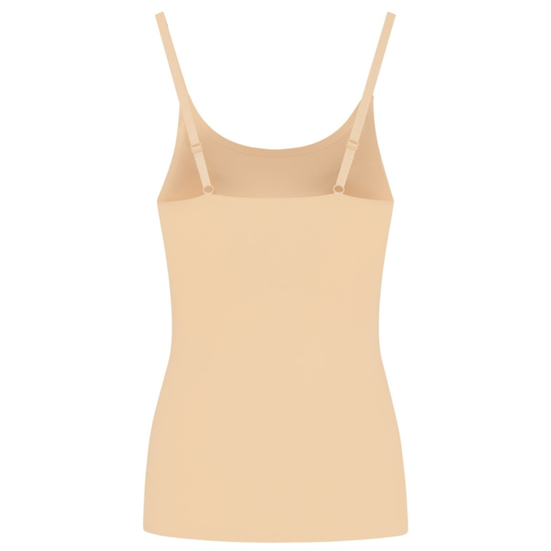 BYE-BRA - CAMISOLA INVISÍVEL DE CONTROLO LEVE BEGE TAMANHO XXL