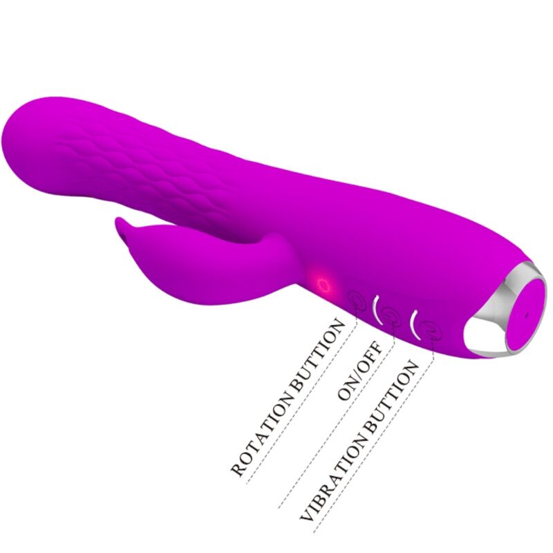 PRETTY LOVE - MOLLY VIBRADOR COM ROTAÇÃO RECARREGÁVEL