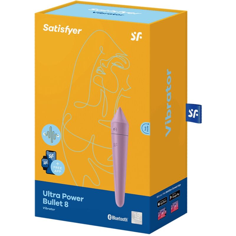 SATISFYER - ULTRA POWER BULLET 8 Lila