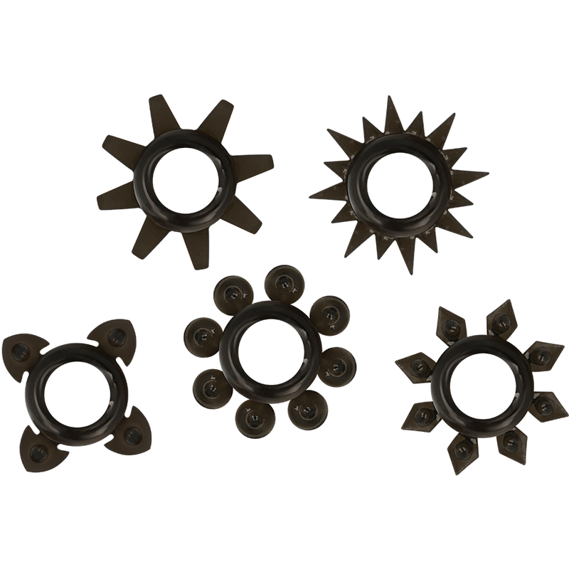 OHMAMA - CONJUNTO DE 5 ANÉIS DE SILICONA PARA TESTÍCULOS Y PÊNIS