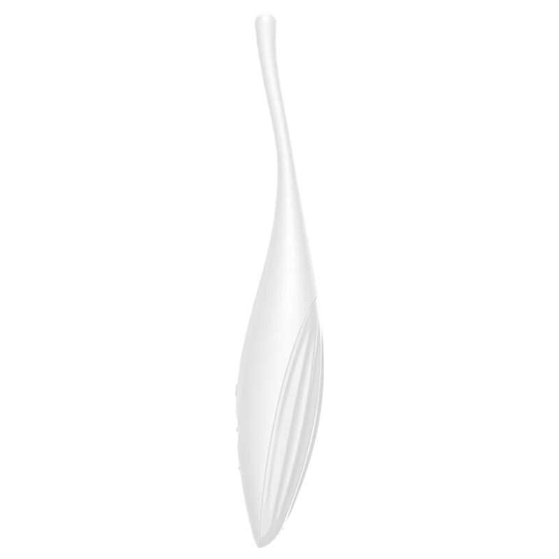 Vibrador Satisfyer Twirling Joy con punta para clítoris, color blanco