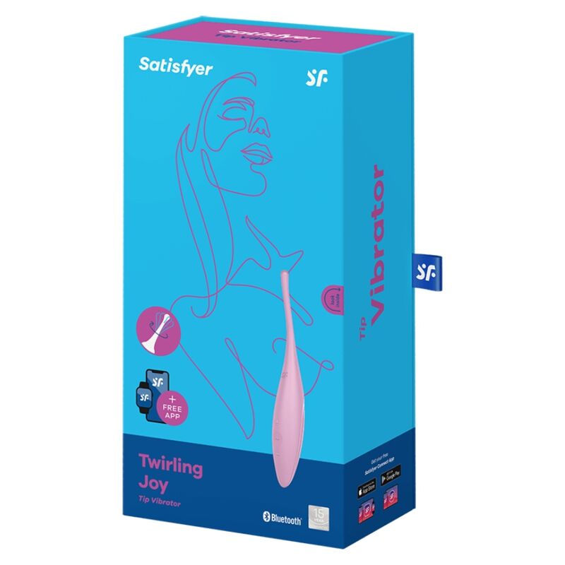 SATISFYER - TWIRLING JOY ESTIMULADOR CLITORIANO ROSA