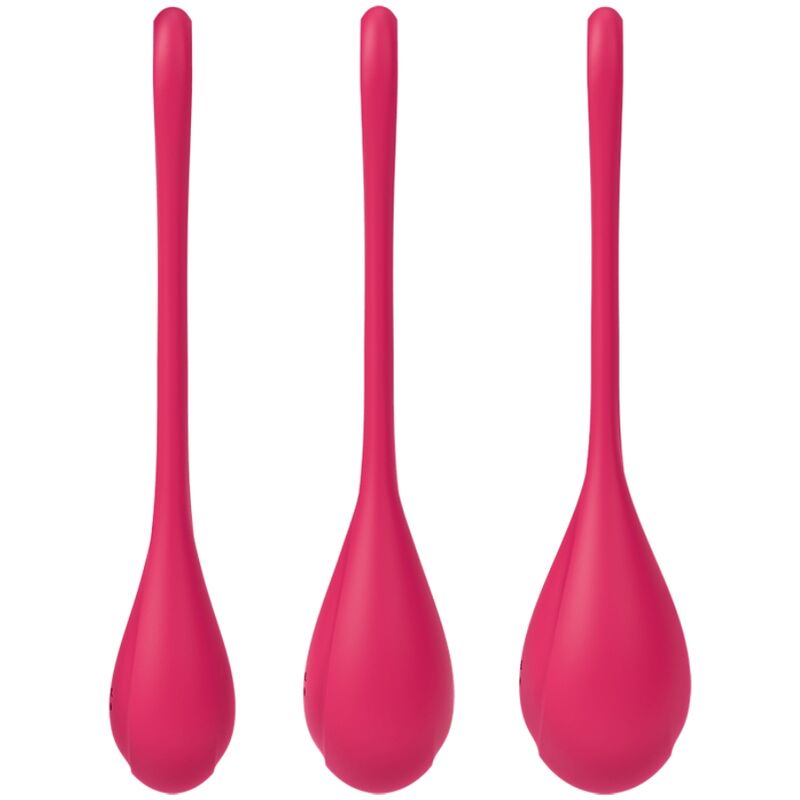 SATISFYER - YONI POWER 1 KIT DE TREINO VERMELHO