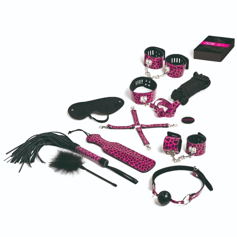 TEASE &amp; PLEASE - PROVOQUE E AJUSTE 13 ACCESÓRIOS DE BONDAGE MAGENTA