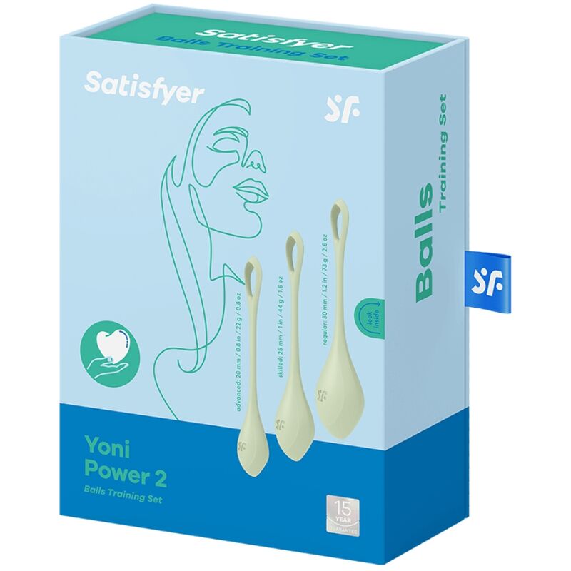 SATISFYER - YONI POWER 2 KIT DE TREINO VERDE