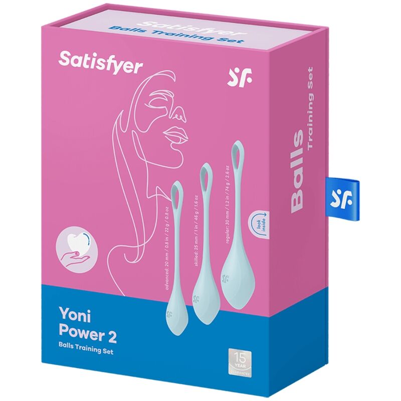 SATISFYER - YONI POWER 2 KIT DE TREINO AZUL