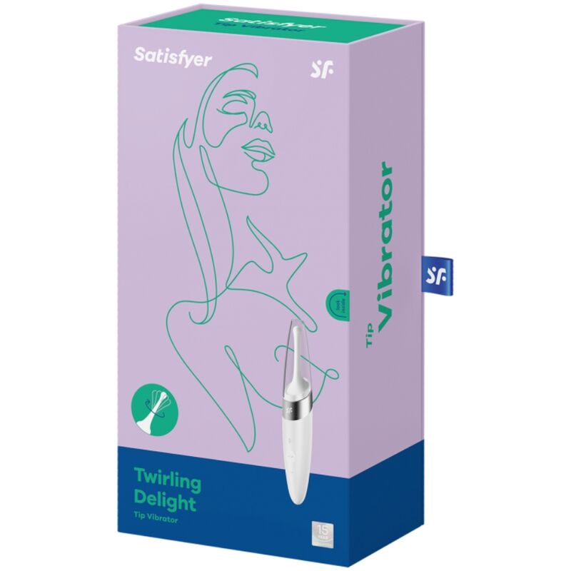 SATISFYER - TWIRLING DELIGHT ESTIMULADOR CLITORIANO BRANCO