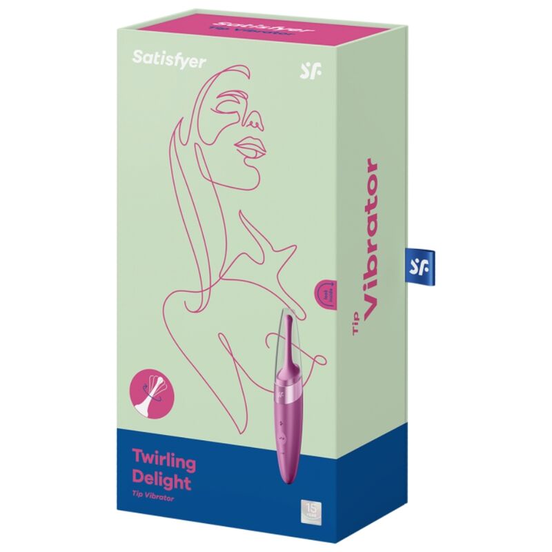 SATISFYER - TWIRLING DELIGHT ESTIMULADOR CLITORIANO ROXO