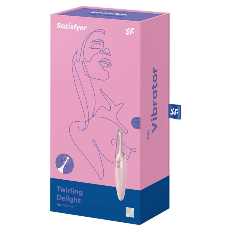 SATISFYER - TWIRLING DELIGHT ESTIMULADOR CLITORIANO ROSA
