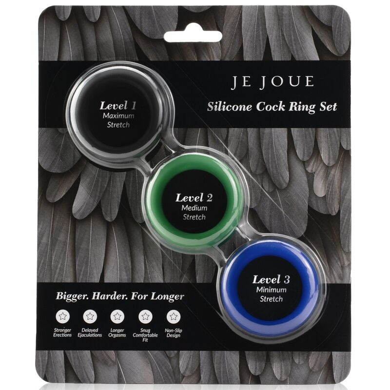 JE JOUE - CONJUNTO DE SILICONA ANILLOS DE SILICONA PARA EL PENE
