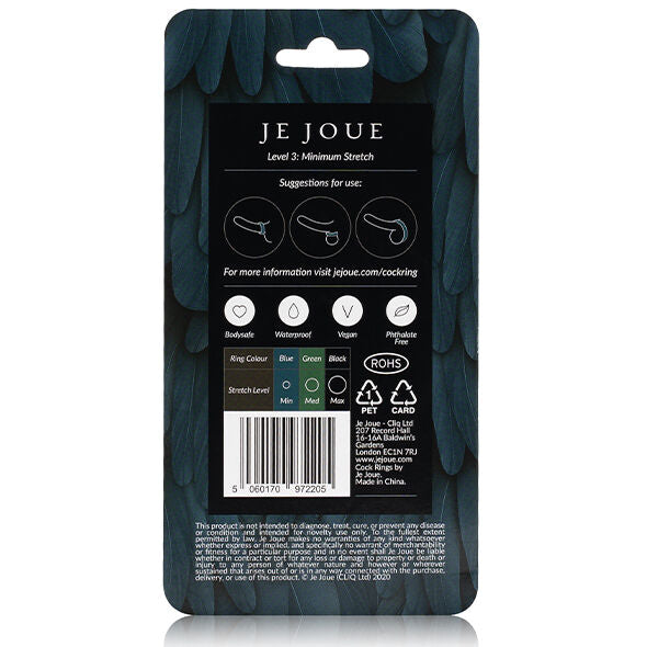 JE JOUE - ANEL DE SILICONA AZUL ESTRANGULAMENTO MÍNIMO