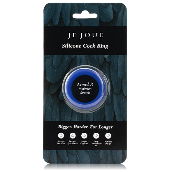 JE JOUE - ANEL DE SILICONA AZUL ESTRANGULAMENTO MÍNIMO