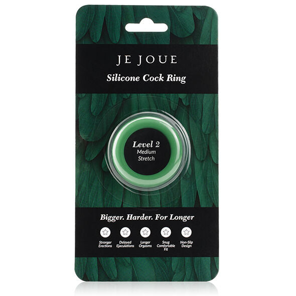 JE JOUE - ANEL DE SILICONA VERDE CHOKE MÉDIO