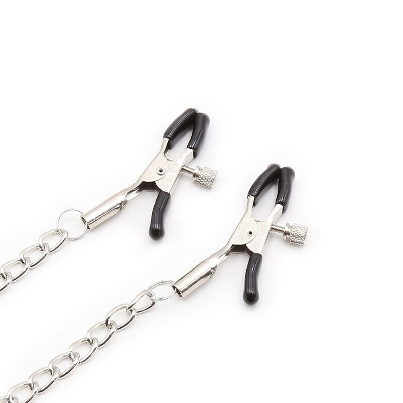 OHMAMA FETISH - MORDAZA CON CADENAS Y PINZAS PARA PEZONES