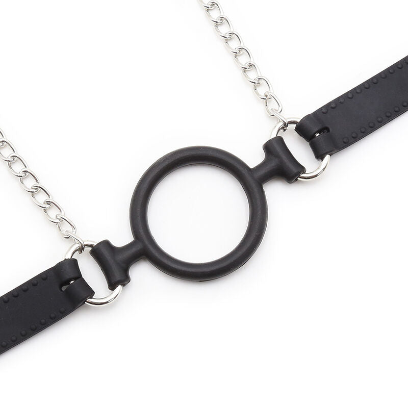 OHMAMA FETISH - MORDAZA CON CADENAS Y PINZAS PARA PEZONES