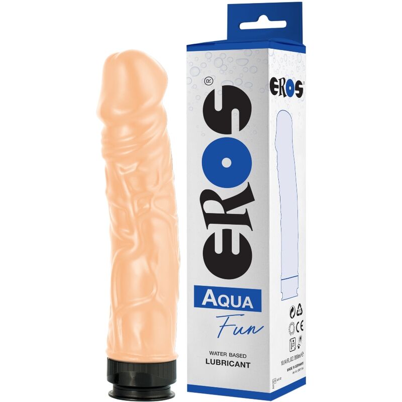 EROS - AQUA FUN DILDO COM LUBRIFICANTE À BASE DE ÁGUA
