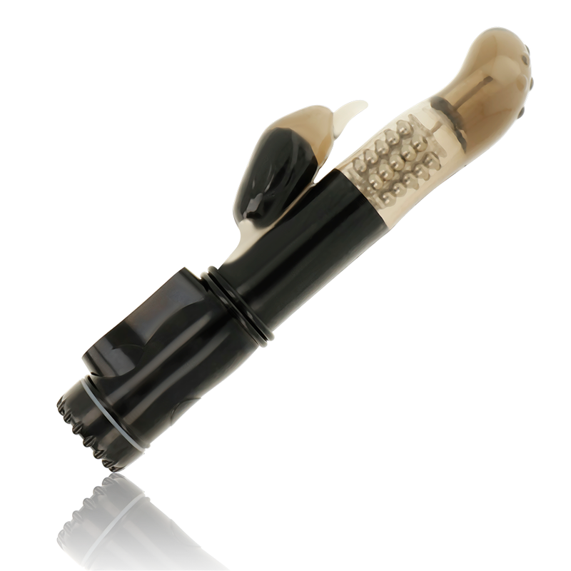 OHMAMA - VIBRADOR ROTATIVO COM ESTIMULADOR CLITORIANO DELFIM