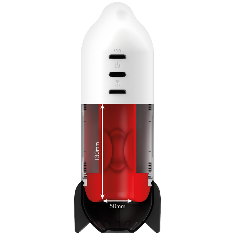 JAMYJOB - MASTURBADOR ROCKET TECNOLOGIA DE COMPRESO SUAVE E VIBRAO