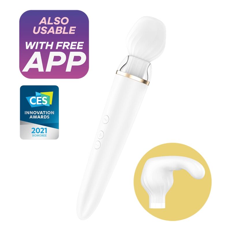 Satisfyer - Aplicativo Double Wander Branco