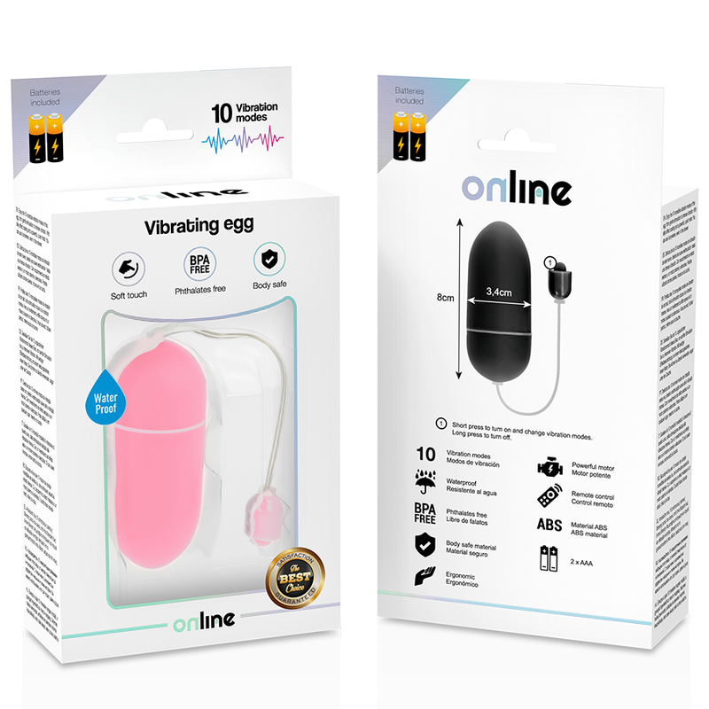Online - Ovo Vibrante Rosa Impermevel