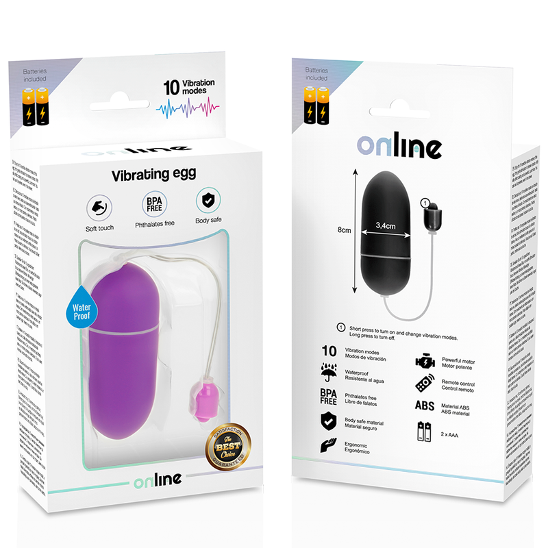 Online - Ovo Vibratório Impermevel Lils