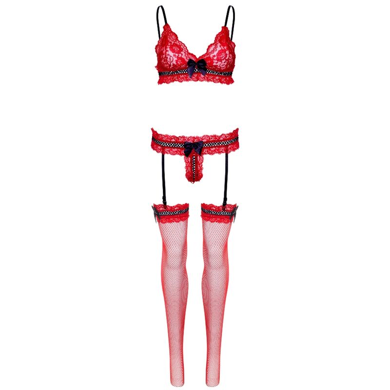 AVENIDA LEG - CONJUNTO DE TRÊS PEAS TAMANHO ÚNICO - VERMELHO