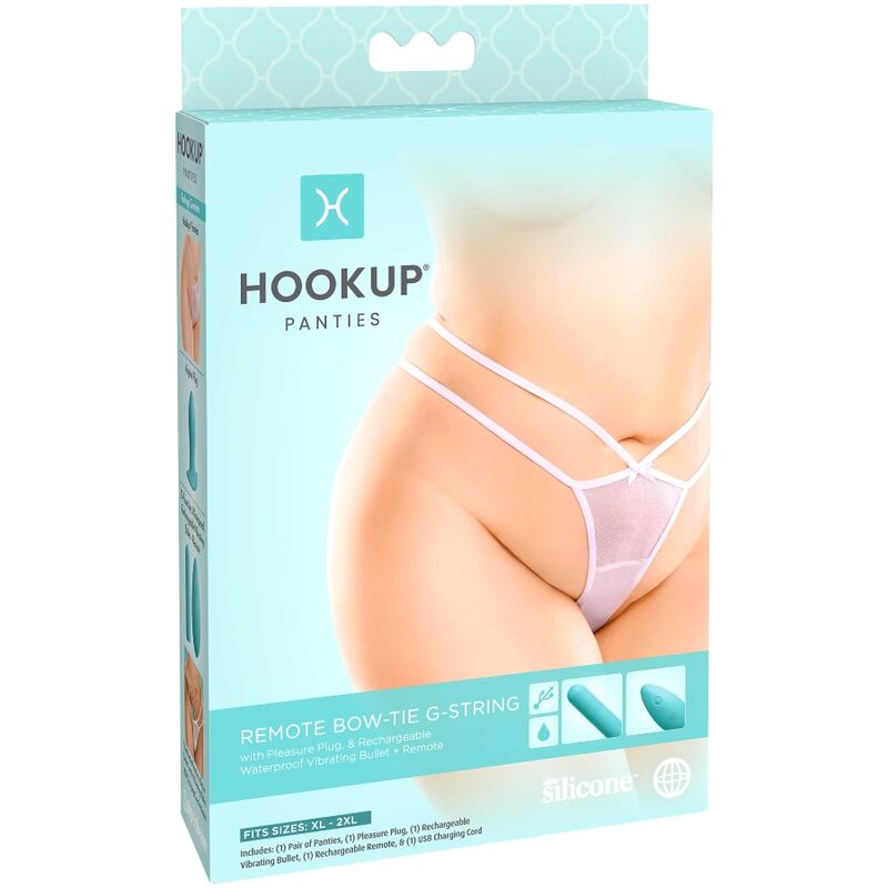 BRAGUITAS DE CONEXIÓN - TANGA CON PAJARITA REMOTA TALLA XL/XXL