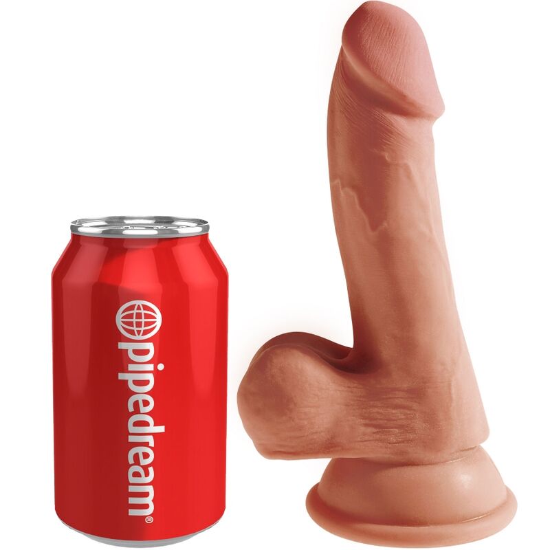 Consolador 3D King Cock Plus con bolas de 17 cm