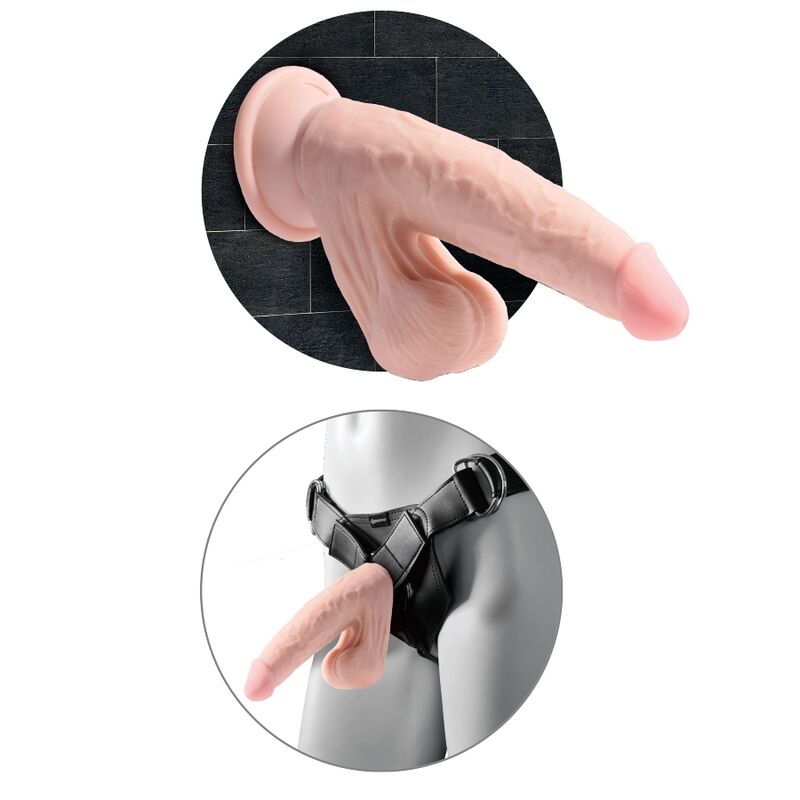 KING COCK - PLUS BOLAS DE BALÁN DE DILDO 3D 12.7 CM