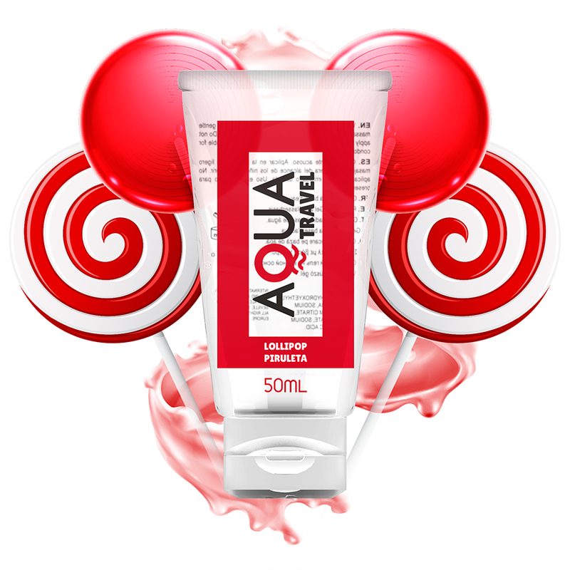 Aqua Travel Lubricante A Base De Agua Sabor Chupa-Chupa 50 Ml