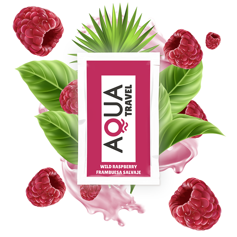 AQUA TRAVEL - WILD LUBRIFICANTE A BASE DE ÁGUA SABOR FRAMBOESA 6 ML