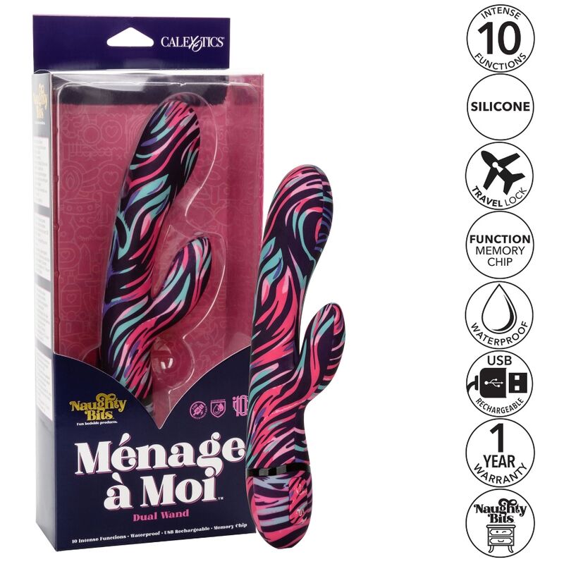 Calexotics - Vibrador De Varinha Dupla Menage A Moi