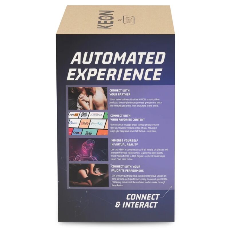 KIIROO - KEON + FEEL NICOLETTE SHEA STROKER + LUBRIFICANTE DE CALIDAD AQUA 50 ML