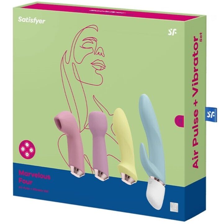 Satisfyer - Marvelous Four Conjunto Vibrador E Pulso De Ar